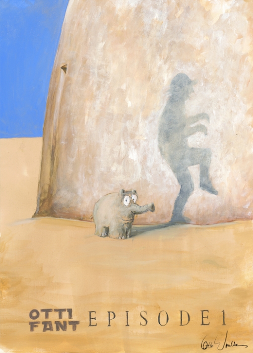 OTTO WAALKES: Ottifant Episode I (Leinwanddruck)